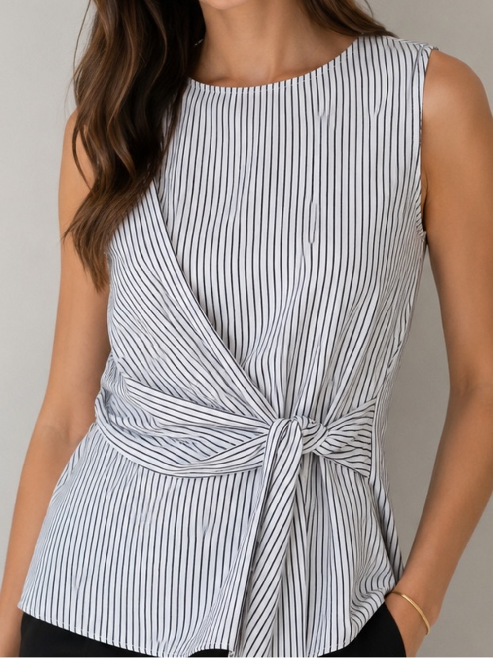 Striped Top with Sash